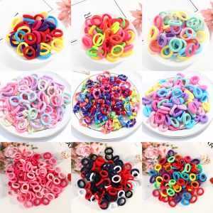 50/100pcs Baby Girls Colorful Small Elastic Hair Bands Children Ponytail Holder Kids Headband Rubber Band Hair Accessories