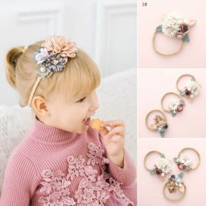 Newborn Baby Flowers Headband Elastic Princess Headbands Child Kids Cute Gifts