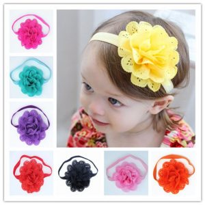 baby girl headband Infant hair accessories clothes band flower newborn floral Headwear tiara headwrap hairband children Toddler