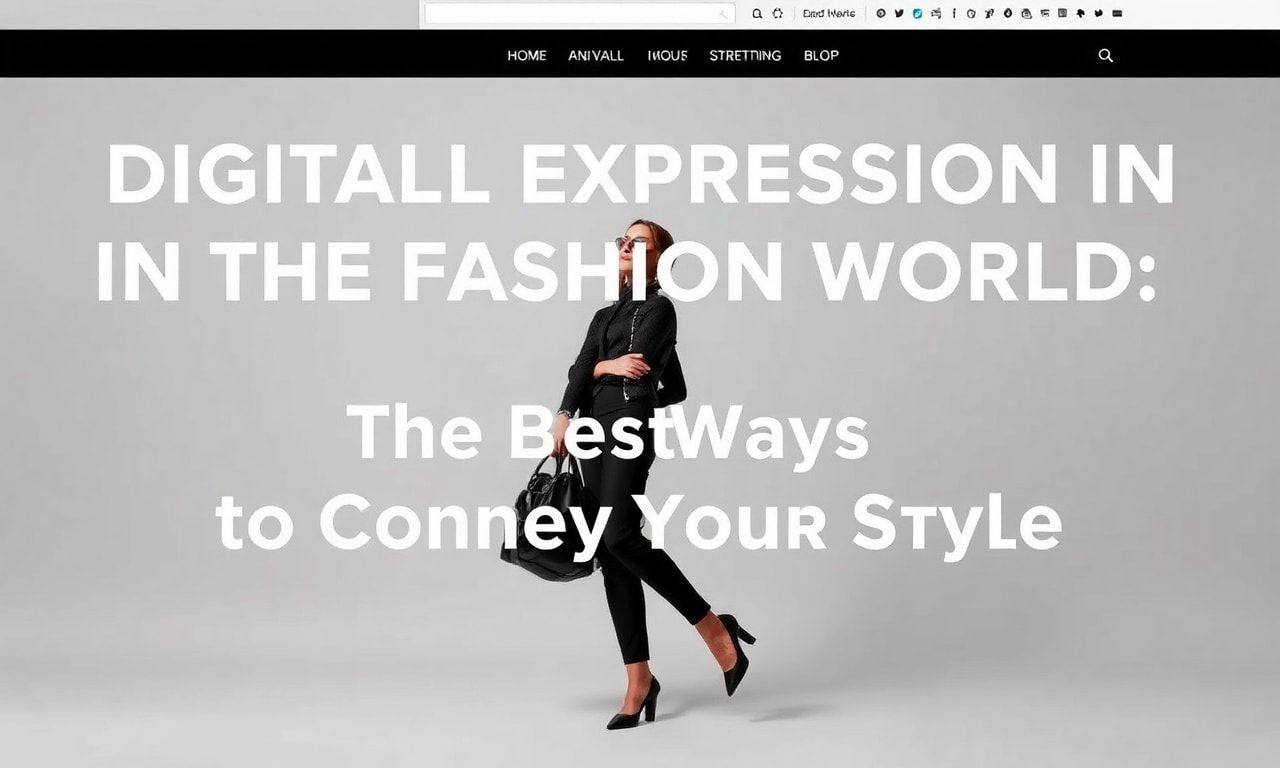 Moda Dünyasında Dijital Ekspresyon: Stilinizi İletmek İçin En İyi Yöntemler