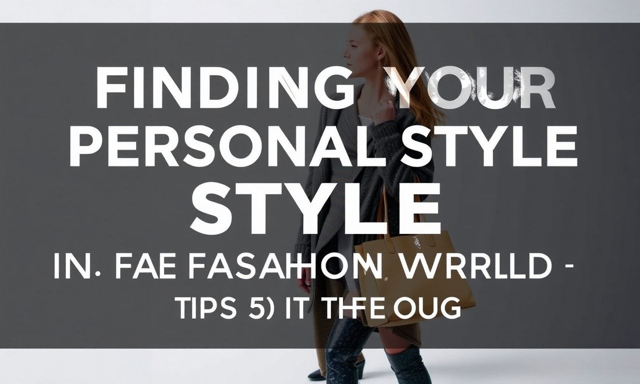 Moda Dünyasında Kişisel Stili Bulmak: İpucuları ve Trendler