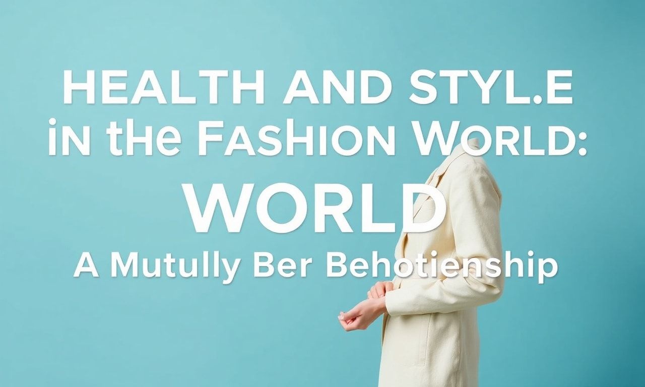 Moda Dünyasında Sağlık ve Stil: Birbirini Karşılıklı Besleyen İlişkiler