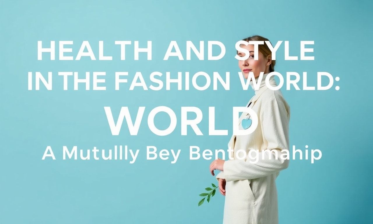 Moda Dünyasında Sağlık ve Stil: Birbirini Karşılıklı Besleyen İlişkiler