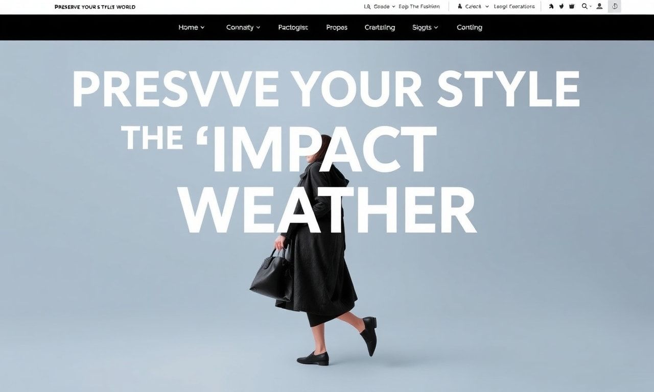 Moda Dünyasında Stilinizi Koruyun: Hava Durumunun Etkisi