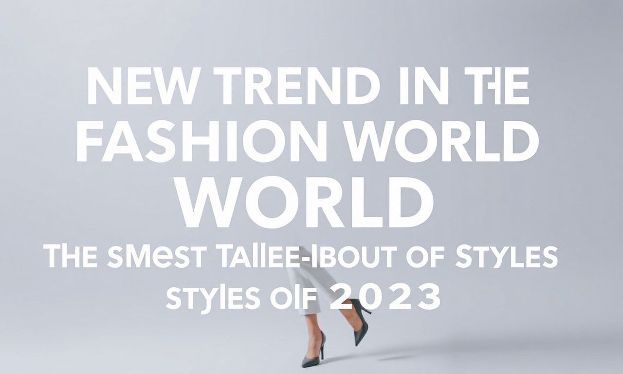 Moda Dünyasında Yeni Trendler: 2023'ün En Çok Konuşulan Stilleri