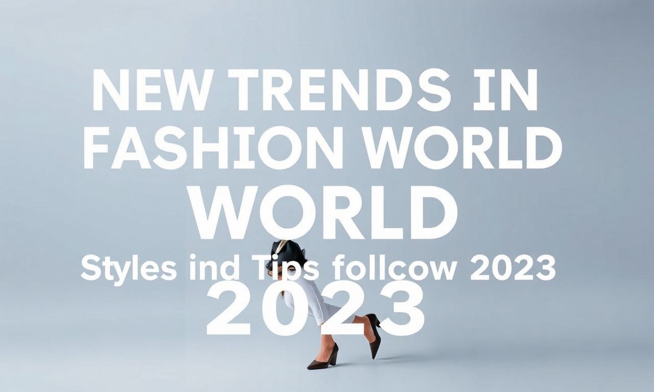 Moda Dünyasında Yeni Trendler: 2023'te Takip Edilmesi Gereken Stil ve İpucuları