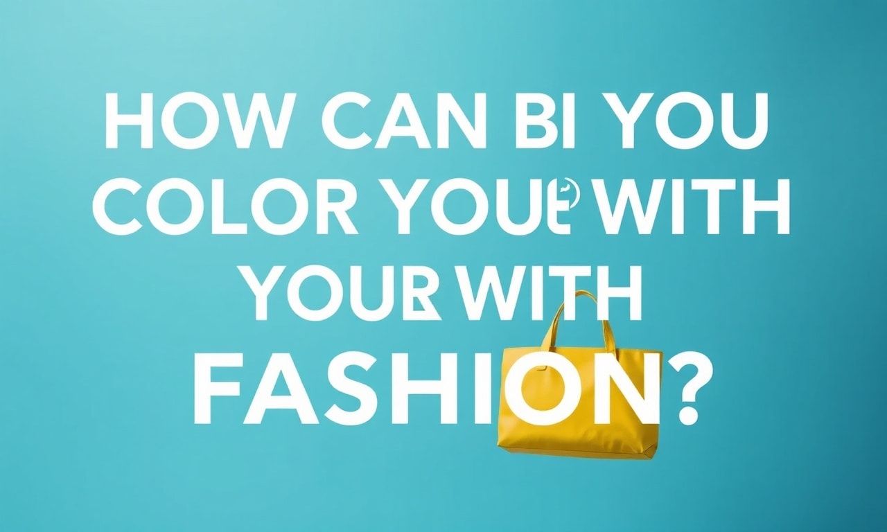 Moda ile Hayatınızı Nasıl Renklendirebilirsiniz?