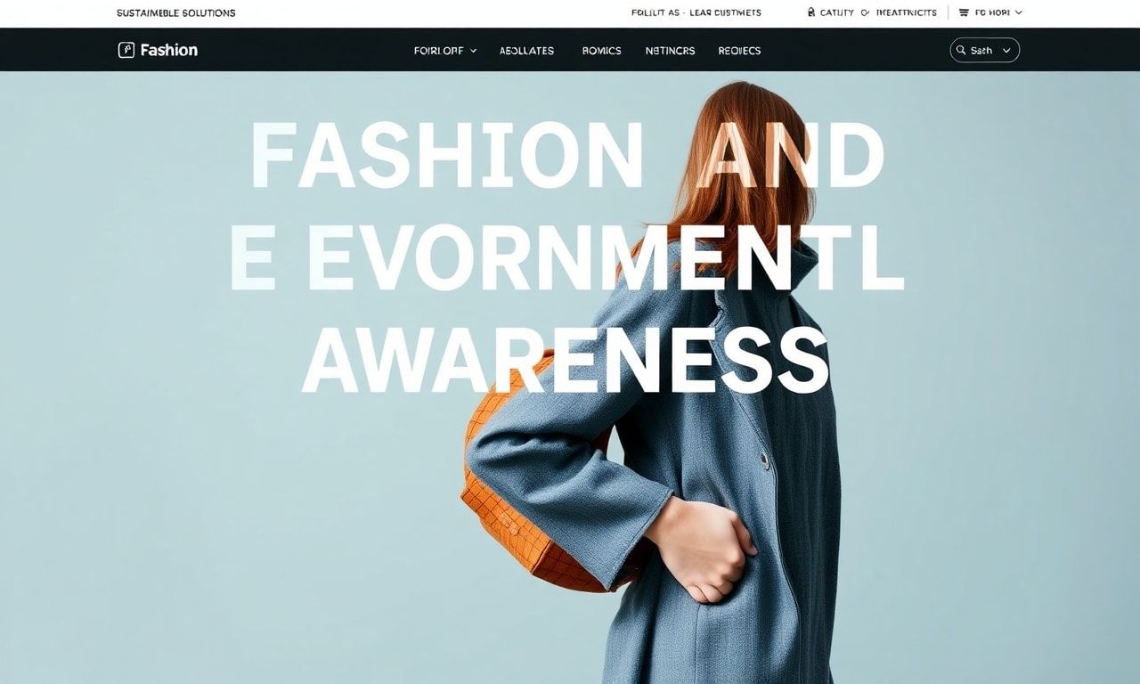 Moda ve Çevre Bilinci: Sürdürülebilir Çözümler